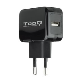 Tooq Cargador de Pared USB 5V 2.4A 1 Puerto Negro